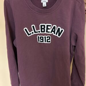 LL Bean Women’s Large Plum Sweatshirt with LL Bean Logo